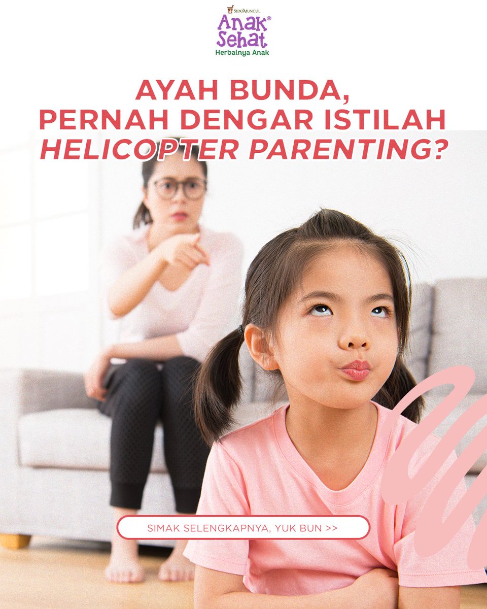 Ayah Bunda, simak postingan di bawah, ya! Penting untuk Ayah Bunda mengerti apa itu Helicopter Parenting dan dampaknya bagi kesehatan mental #AnakSehat 💜😊
#JagaGiziJadiEasy #AnakSehatMamaHebat #Mudik2024