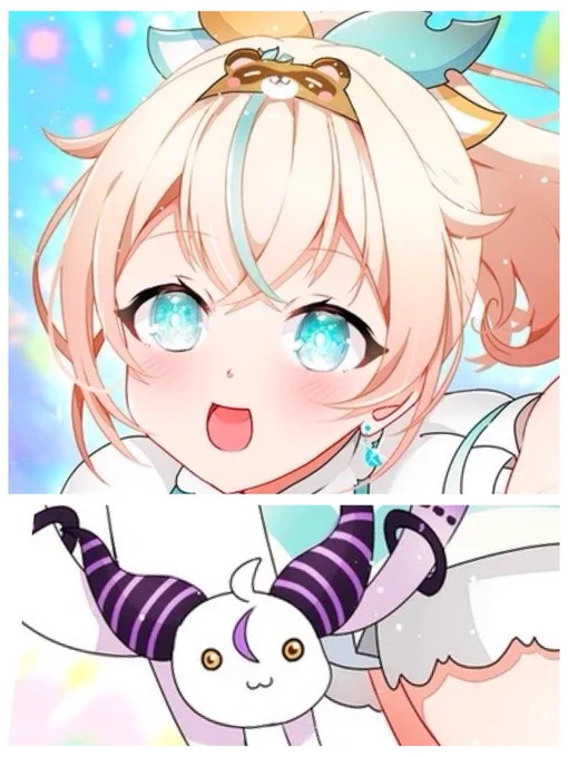 X君にトリミングされてますが、上にぽこべぇと下にラプべぇがいてますw 