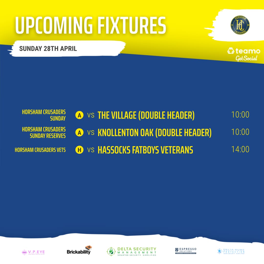 This morning sees our Firsts travel to Sompting for a double against @TheVillageUTV , while our reserves travel Woodingdean for a double header against @KnollentonOak