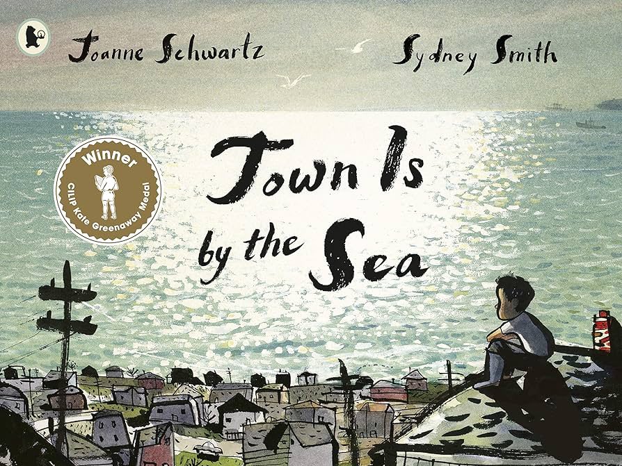 54 days until the #YotoCarnegies24 awards. Today’s illustration medal book I’m highlighting is the 2018 winner. Town Is by the Sea illustrated by Sydney Smith written by Joanne Schwartz @CarnegieMedals @CILIPinfo