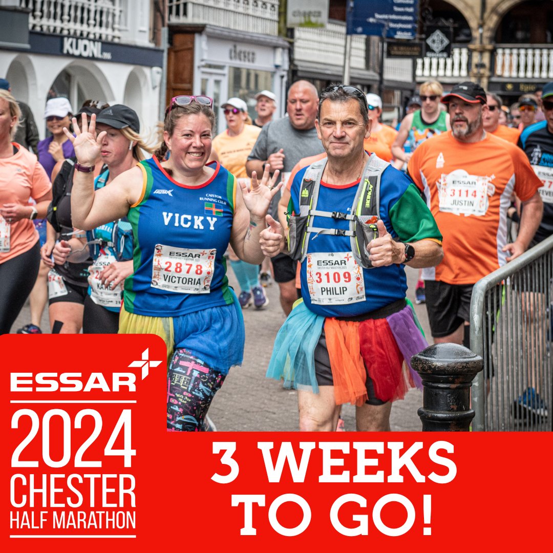 The excitement of race day is almost here - only 3 weeks to go! The 42nd year of the ESSAR Chester Half Marathon! It is one of the UK’s longest-running and most loved Half Marathons. We can’t wait to greet runners of all abilities at the start line for an epic morning of…