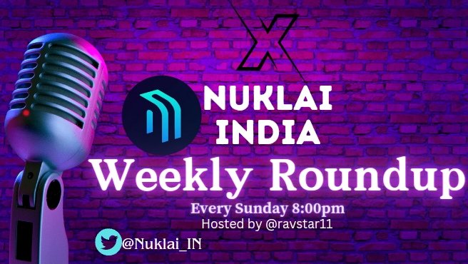 Hyy nuklaians 👥 
Don't miss the Nuklai weekly roundup on Telegram this Sunday, April 28th at 8:00 pm IST! #nuklaiData #India
@NuklaiData @Nuklai_IN
