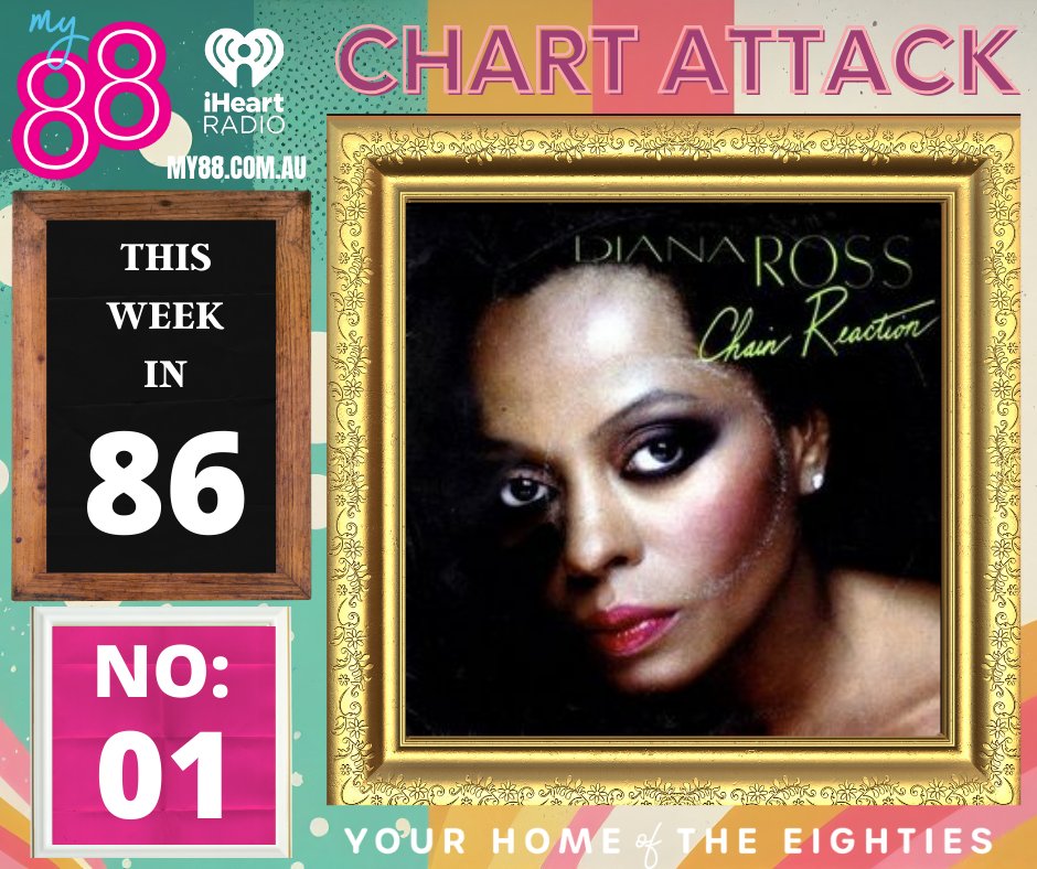 #ChartAttack on @My88_FM: Aussie Top 20 from this week in 1986:
1: Chain Reaction #DianaRoss 
A bizarre flop in the US, but not here, it was the highest selling song of 1986. Written by the Bee Gees, it is a pure classic.