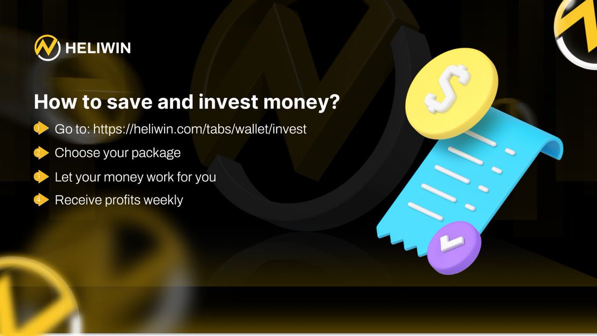 ⏩ Want to invest in Heliwin lightning-fast?

⚡️ Check out our infographic for a quick guide and start investing now!

Don't miss out on this opportunity to grow your wealth with Heliwin
#Heliwin #savemoney #investment2024 $USDT #profits #passiveincome