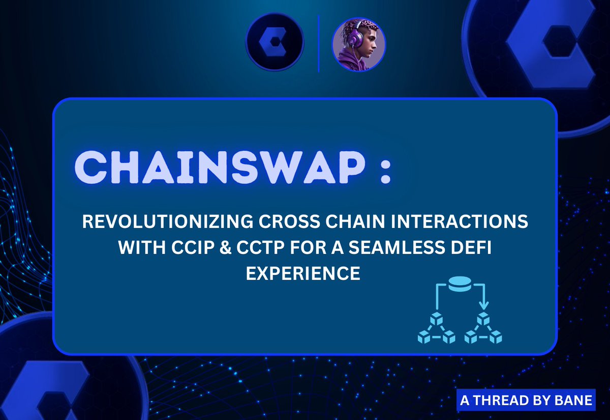 Of all the problems associated with #Defi,

➞ Cross chain Interoperability
➞ Privacy
➞ Security 

Have been the leading hindrance of Mainstream #crypto adoption.

Now,
@chainswaperc is solving all these with it's innovative #CCIP & #CCTP solutions.

#ChainswapThreadComp

A🧵