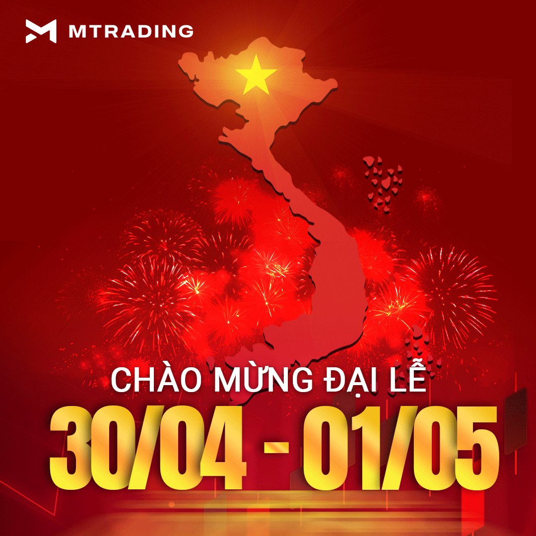 MTradingVietnam's tweet photo. 🎉Nhân dịp kỷ niệm ngày Giải Phóng Miền Nam & Thống Nhất Đất Nước🇻🇳, #MTrading kính chúc Quý Nhà đầu tư có một kỳ nghỉ lễ vui vẻ, bình an bên cạnh gia đình và người thân💖
⚡🌈💰"Thưởng lên đến #300USD nhân dịp 30/4". Xem chi tiết: https://t.co/HyWwEUfie9 https://t.co/nqgDqclDyD