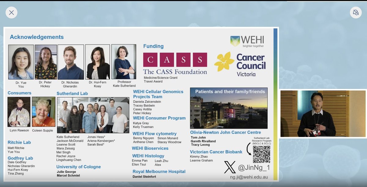 Jin Ng, PhD (@jinng_1) on Twitter photo Stoked to get an invited spot speaking about our work on gamma delta T cells and #SCLC at Immuno-Oncology 2024 in London <a href="/CHI_Healthtech/">Cambridge Healthtech Institute</a>
Very cool emerging therapeutics on making immune-"cold" solid tumours, "hot".
Thanks The CASS Foundation for the Travel Award towards this Stoked to get an invited spot speaking about our work on gamma delta T cells and #SCLC at Immuno-Oncology 2024 in London <a href="/CHI_Healthtech/">Cambridge Healthtech Institute</a>
Very cool emerging therapeutics on making immune-"cold" solid tumours, "hot".
Thanks The CASS Foundation for the Travel Award towards this