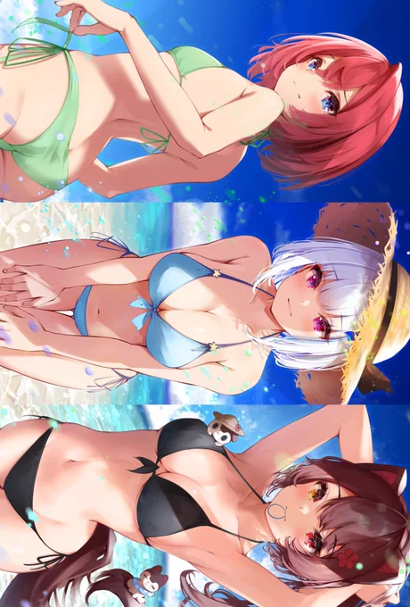 #三連休はフォロワーが増えるらしい水着さんばか! 