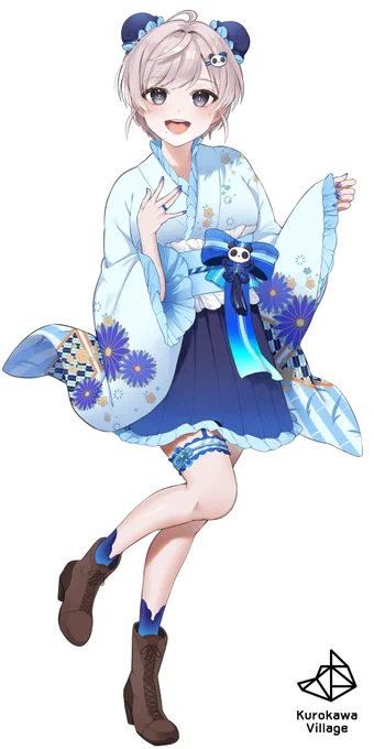 【お仕事告知】IRIAMで活動中のパンダ乱華様()のお仕立てをさせていただきました!いつもとは違う色味で新鮮でした～! 