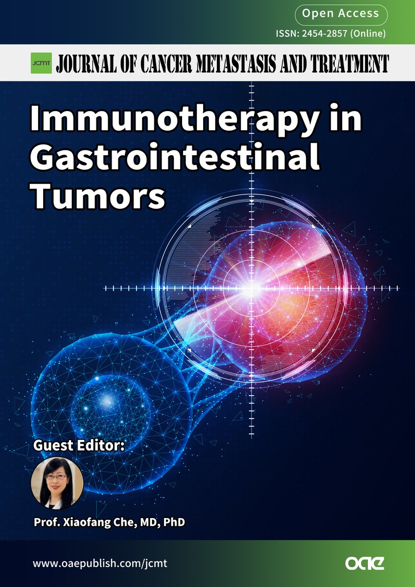 🔬 Explore the frontier of #gastrointestinal #oncology! 🌟 Prof. Xiaofang Che invites submissions for a Special Issue on 'Immunotherapy in Gastrointestinal #Tumors' 🩺 Submit your work now: oaemesas.com/login?JournalI… #Immunotherapy #GI #Oncology #ResearchOpportunity 📝