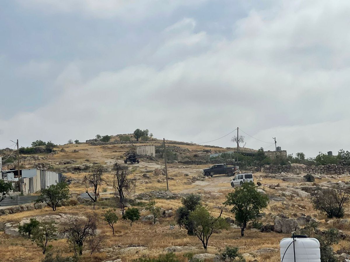 Israeli settler militias stormed the archaeological site of Tel Ma'in in Masafer Yatta, south of Hebron.