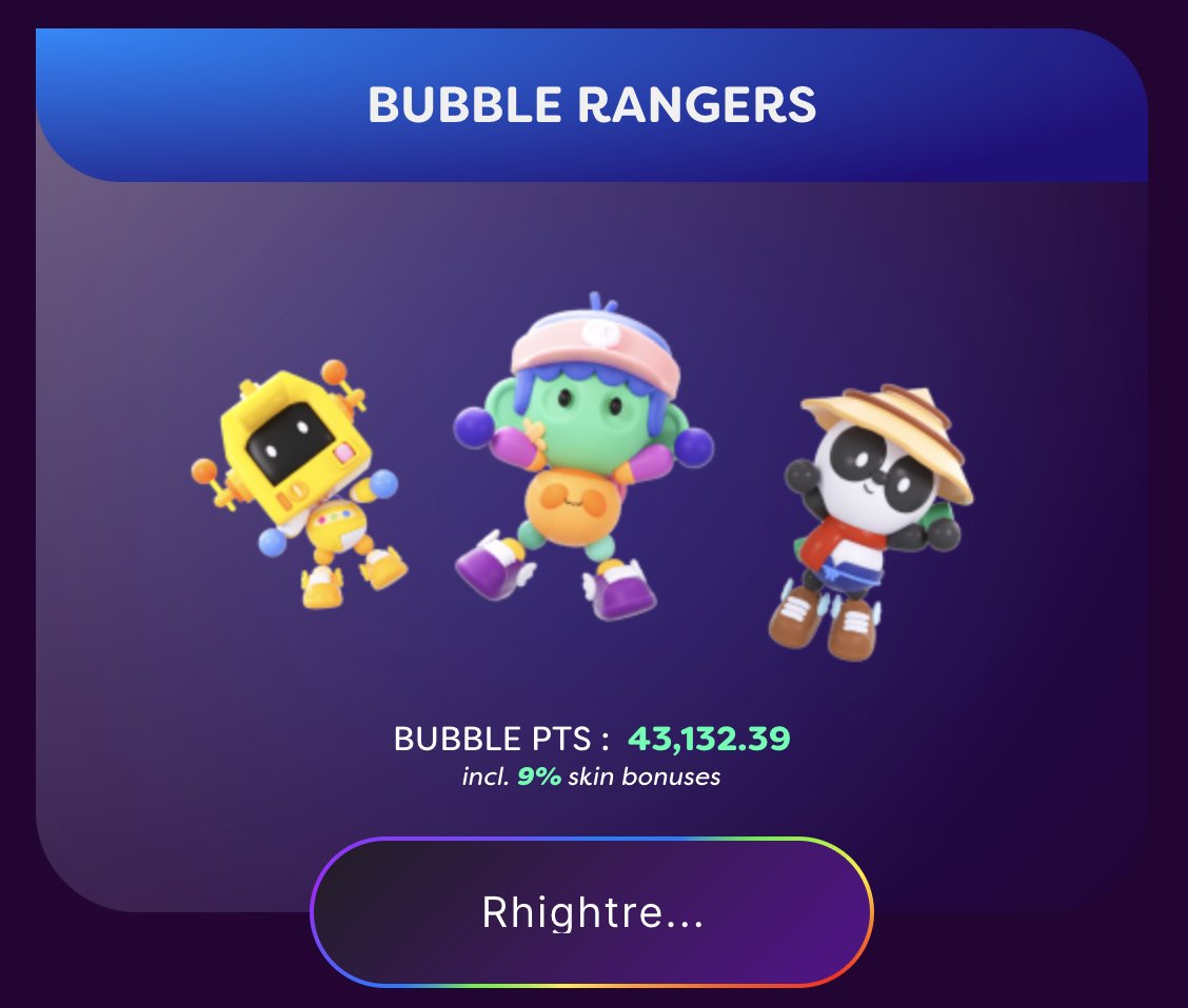 Being playing @Imaginary_Ones $BUBBLE ranger quite a lot lately.

Such a fun and rewarding game (yes a bit addictive as well).

Who else is playing?