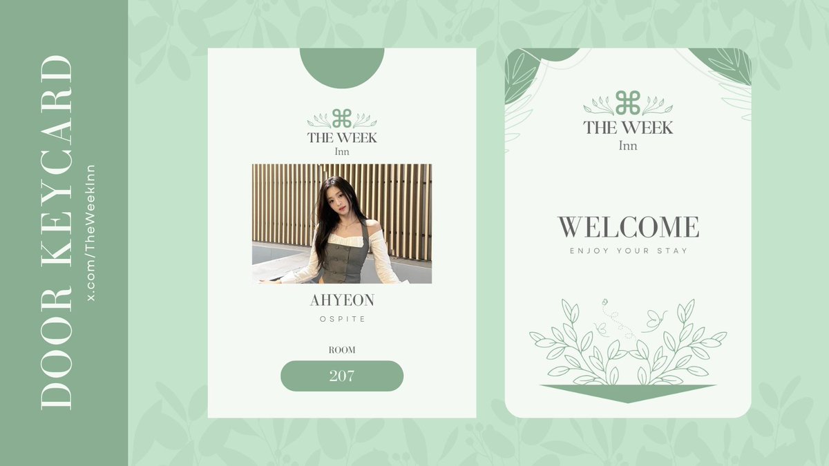 TheWeekInn's tweet photo. Here is your keycard, @baahyeon.
We're glad you're here at The Week Inn. Don't forget to add #Ospite207 to your profile and abide by any rules currently in place.
Enjoy your visit and the weekend. https://t.co/vBBNC2P7PY