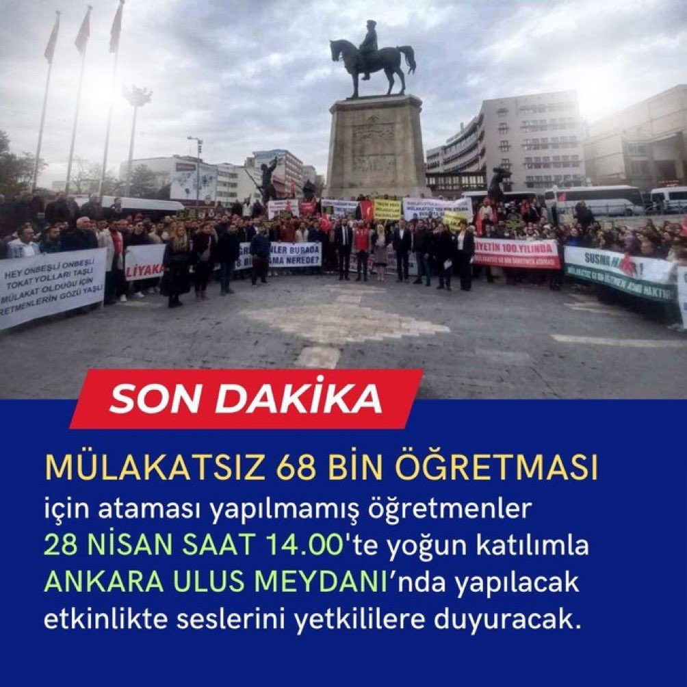 #Mülakatsız68BinÖğretmenUlusta