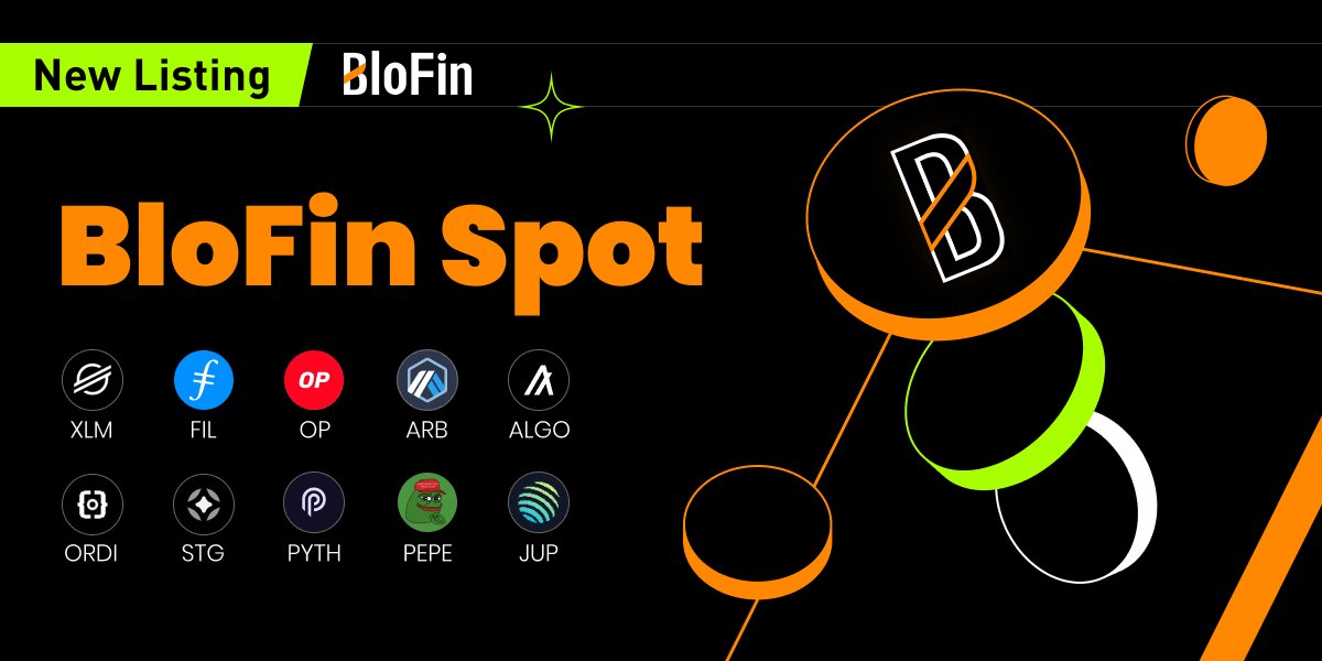 BloFin_Official's tweet photo. 🐳#BloFin Spot to List 10 New Tokens!

🚀 $XLM, $FIL, $OP, $ARB, $ALGO, $ORDI, $STG, $PYTH, $PEPE, $JUP
✅Deposits/withdrawals: 04/27, 15:00 (UTC).
✅Spot trading starts: 04/28, 08:30 (UTC).

🔥Get ready for seamless #crypto trading!

🔗More details: https://t.co/pC7ZPneyJE https://t.co/7T43DWN7fG