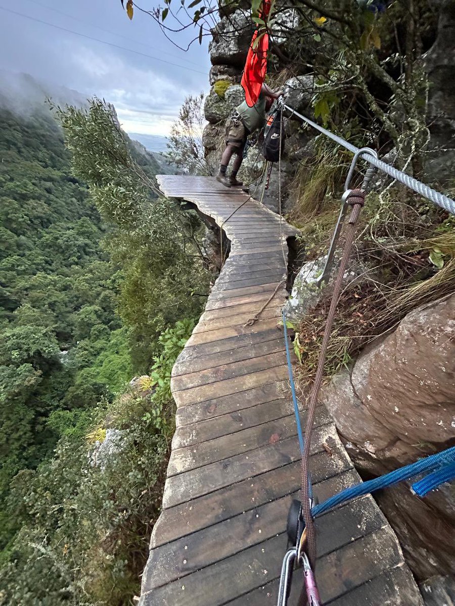 oupapilane's tweet photo. Graskop Gorge Lift Company.

Excited to share the progress of the Cliff Walk- it’s difficult to say when  it will be completed  due to the terrain conditions. We are hoping it will launch in July. 

The adventure continues 🙏🏽🙏🏽 https://t.co/9kubLL8qxz