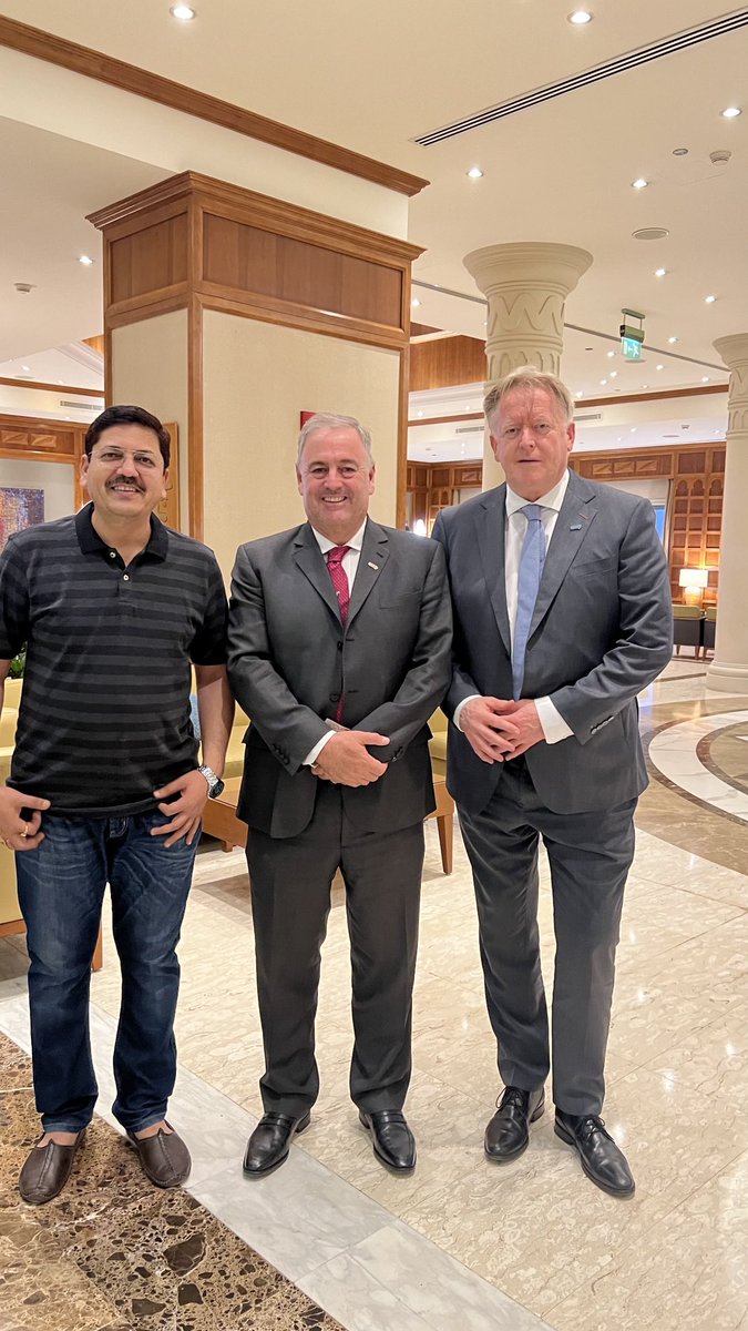 SKShukla72's tweet photo. Attending 11th Asia Pacific Cooperative Minister’s Conference in Jordan from ⁦@IFFCO_PR⁩.Good initiative by ⁦⁩ ⁦@ICAAPAC⁩ to organise a common platform for Government &amp; Cooperative advocacy.Met with President,@icacoop⁩ Mr Ariel Guarco and DG Mr Jeroen Douglas https://t.co/9lJjXnjmMl