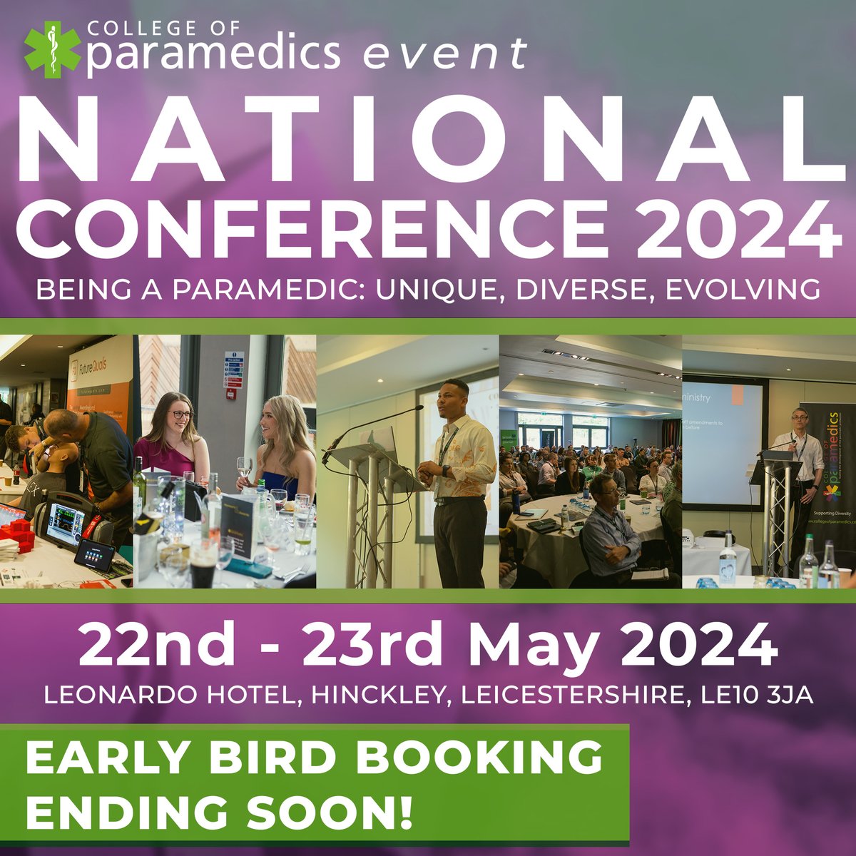 🎫 Early bird tickets are still available for our National Conference, but they're running out fast!

🗣️ We already have a fantastic lineup of speakers, and we can't wait to see you all there.

Booking is available via bit.ly/3OyX24M 👈

#NationalConference #ParaCon24