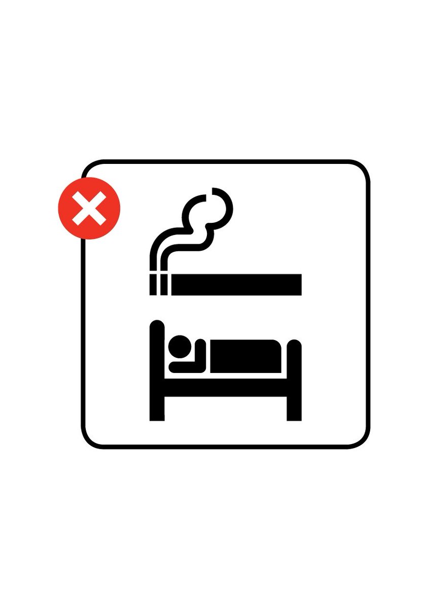 Smoking in bed can give you nightmares – don’t risk falling asleep with a cigarette! #FireKills