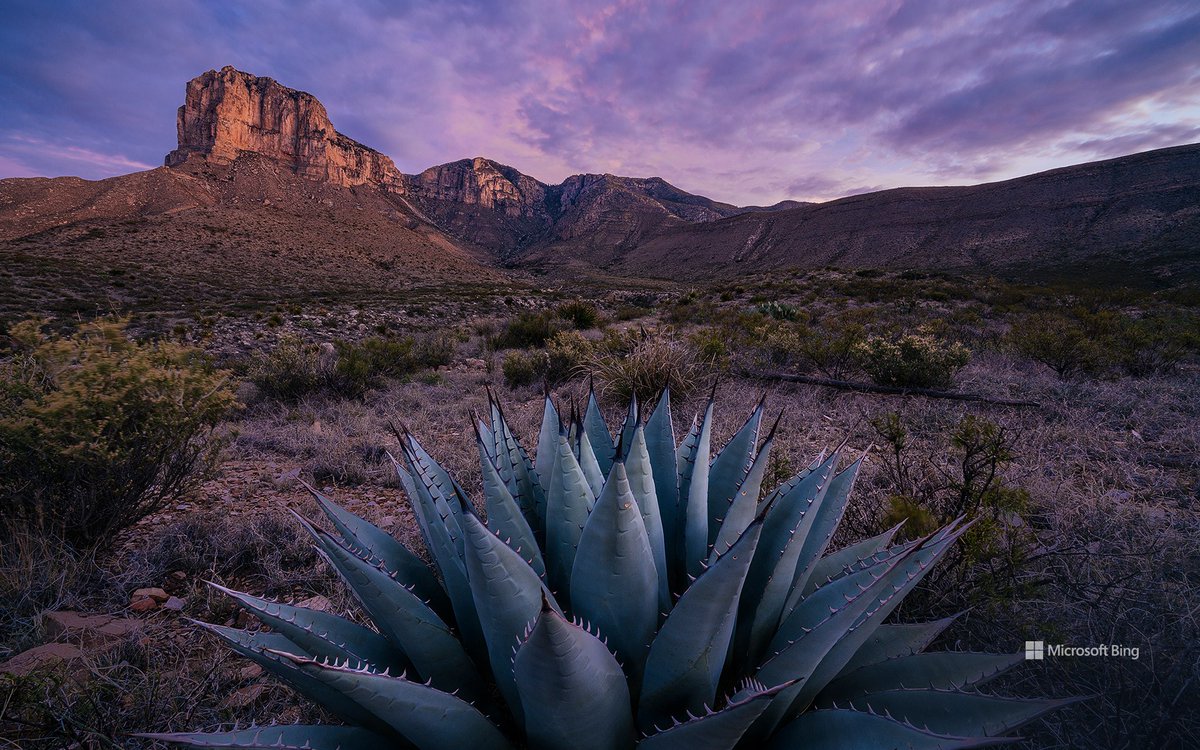 El Capitan at sunrise in Guadalupe Mountains National Park, Texas