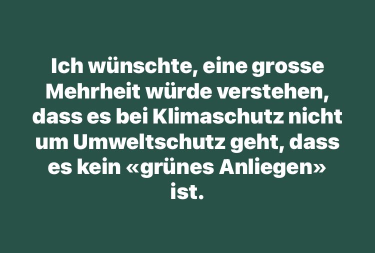 #Klimaschutz ist menschlich und intelligent.