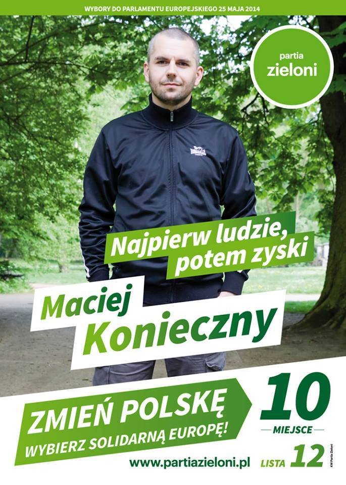 W tych wyborach to jeszcze się zobaczy, ale 10 lat temu głosowałem w wyborach do Parlamentu Europejskiego na wówczas jeszcze młodego kandydata Zielonych @_mkonieczny.