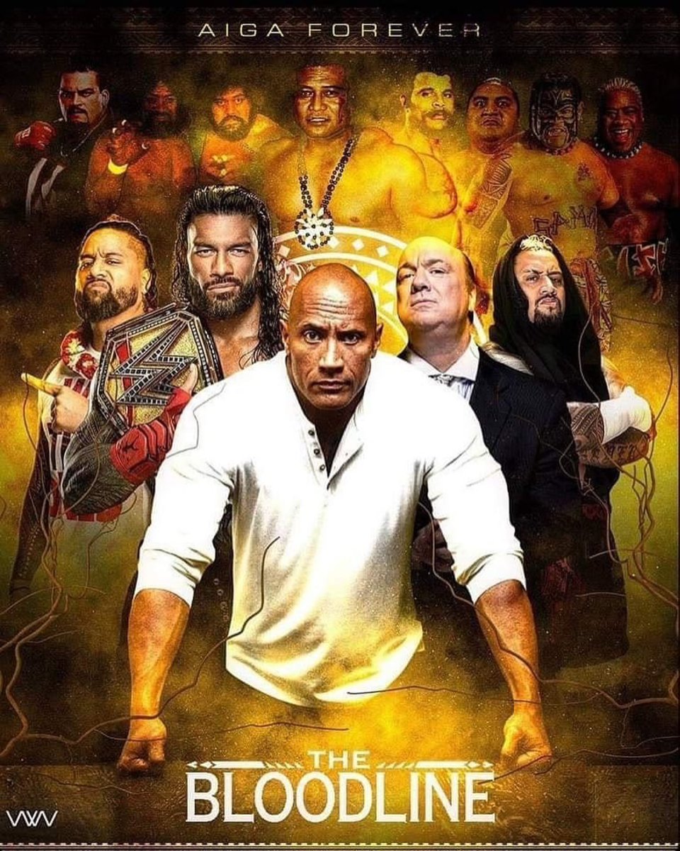 I got one doggone question? Why the heck is @TheREALRIKISHI in the back instead of in the front with the Rock, Roman and his boys?? 

#TheBloodline #Anoia