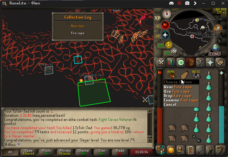 Fire Cape on the Iron 🙂