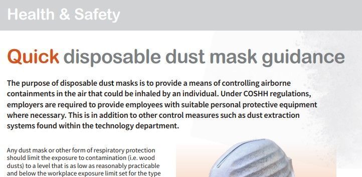 Supporting the World Day for Safety and Health at Work: highlighting the importance of dust masks buff.ly/3VrcdkK
