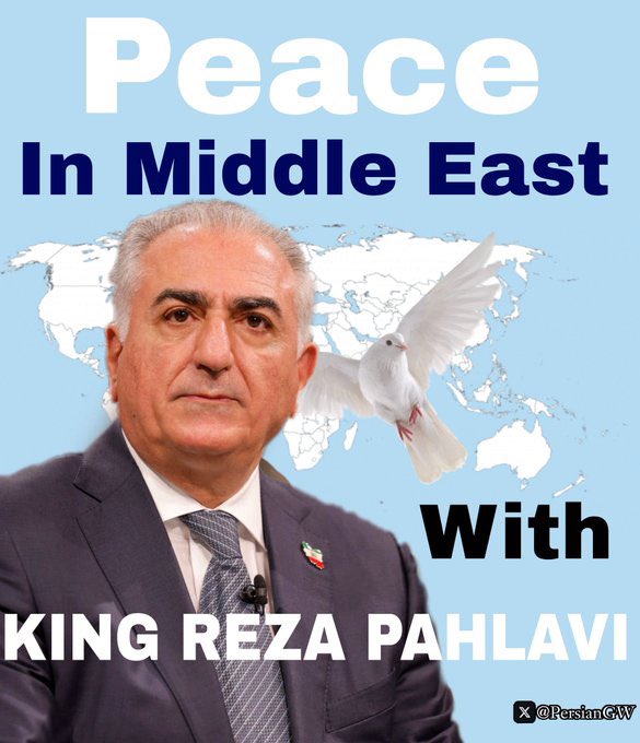 @David_Cameron This is not Iran‘s war! 

We Iranians are peaceful people. 

Support us in our fight to reclaim Iran & our Shah and Cyrus of today, 
HRH @PahlaviReza 

For only with Imperial State of Iran 
The Shah #KingRezaPahlavi‌ 
We gain #MEPeaceWithPahlavi 

#CyrusAccords 

Javid Shah 👑🩵