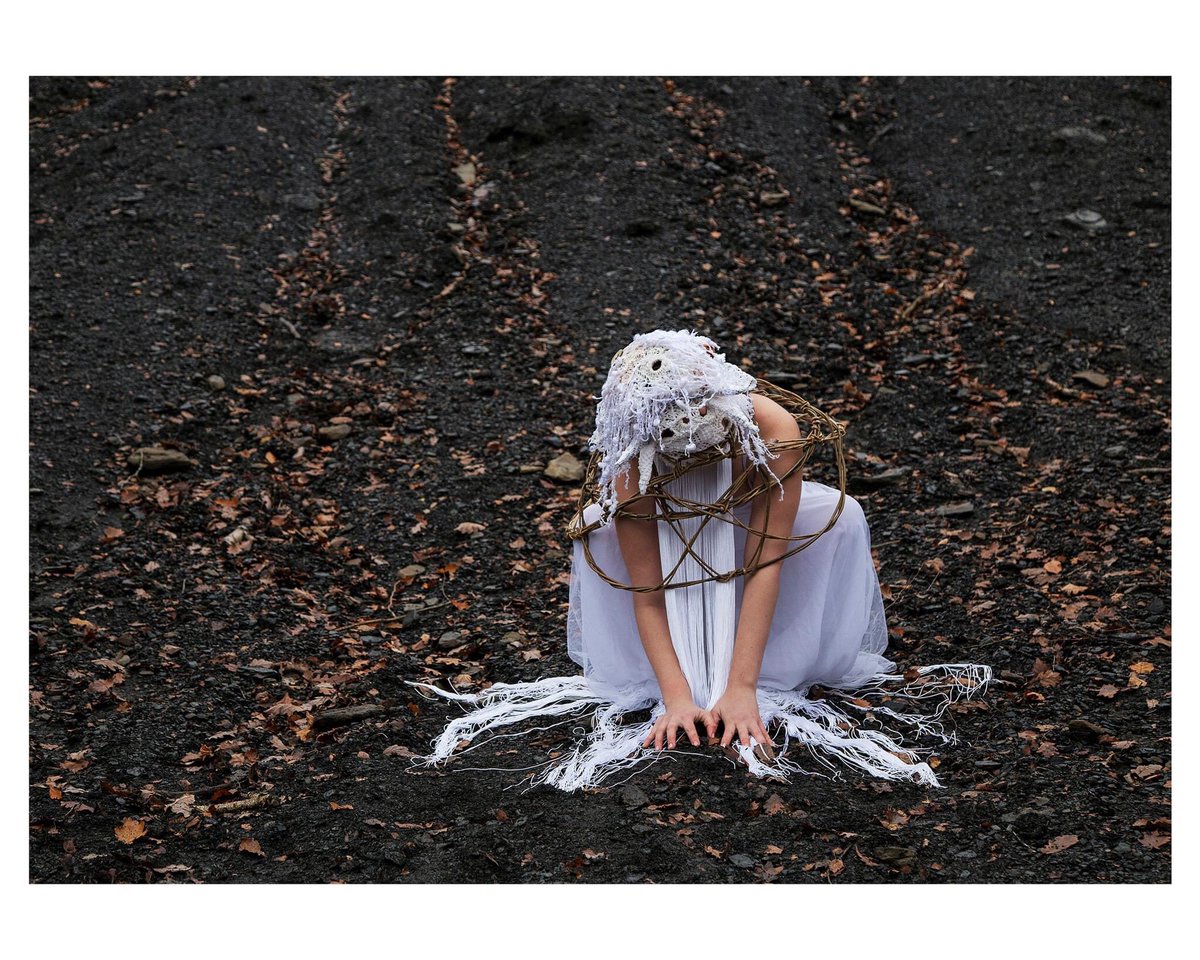 There's only a few more photographs that I'll be posting from the <a href="/NaturePonty/">NATURponty</a> #BiodiversityCarnival project. 

Here's Lucie Rose / Loops again wearing a crocheted mask co-produced by young emerging artist Lucie Loops and Catrin Doyle.