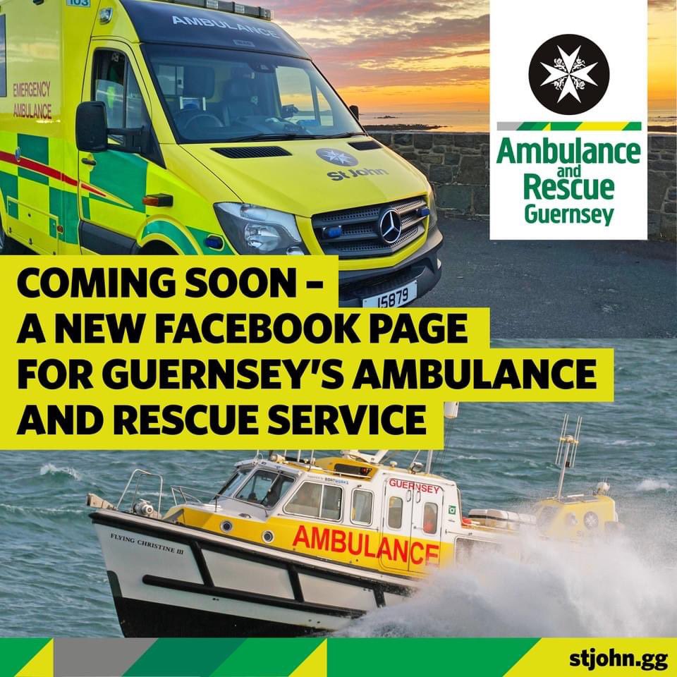 👀Look out for our new Facebook page dedicated to news and information about Guernsey's Ambulance & Rescue Service. Our current page will focus on the St John Guernsey charity, with news about our volunteer event first aiders, Badgers & Cadets, Library and St John Training