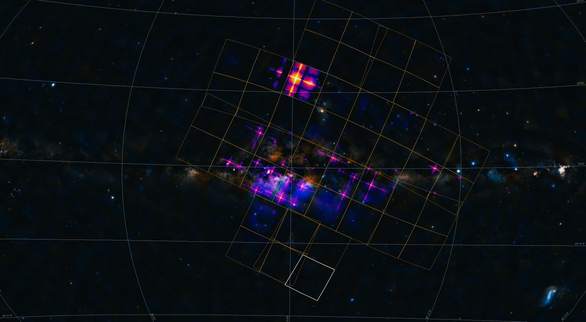 This panoramic view of our Milky Way in X-ray light was taken as part of the calibration and test campaign of Einstein Probe in space. During this test observation lasting more than 11 hours, the satellite detected various celestial objects that generate X-rays. NASA