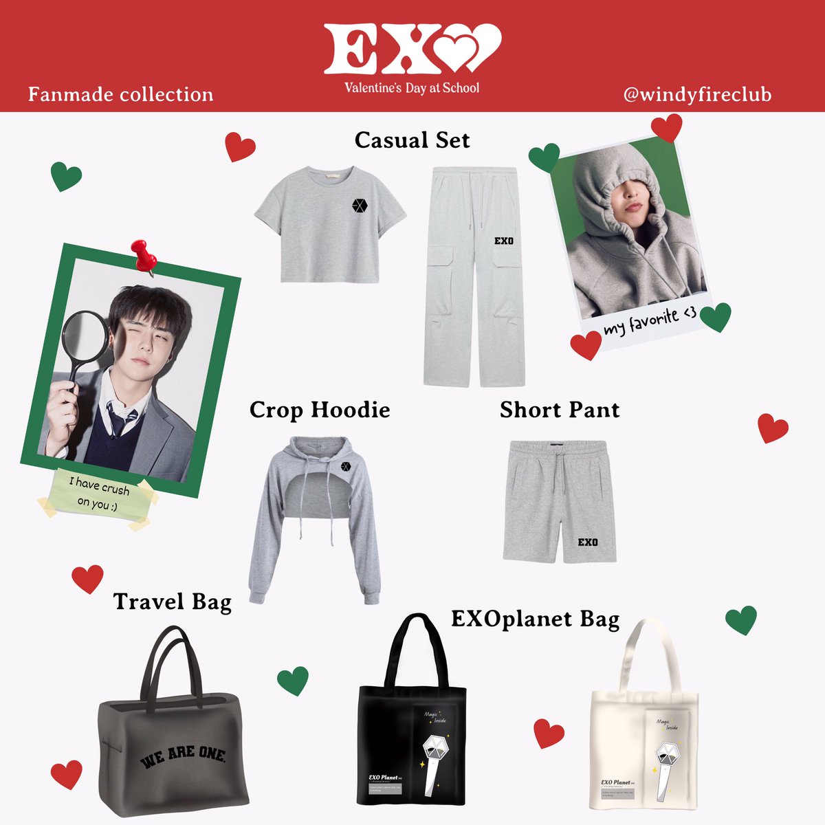 windyfireclub's tweet photo. PRE-ORDER BATCH 2
EXO - Valentine’s Day at School Fanmade Merch ❤️

🗓 deadline: May 25, 2024

🛒 details &amp; order: https://t.co/J6yOaO05kb…

Overseas G.O are welcome ♡

🏷 wts lfb exo hoodie school uniform sweater exol suho xiumin lay baekhyun chanyeol chen kyungsoo kai sehun https://t.co/im0FOs0zfr