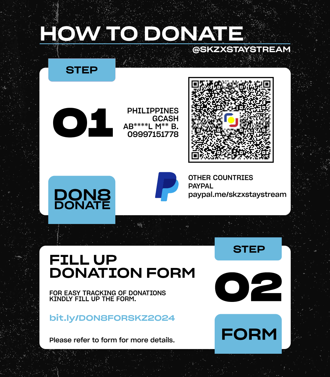 [ 8 PESOS FOR SKZ #DON8forSKZ ] Hi STAYs! We are opening an early donation drive for Genie Streaming Project for the upcoming #StrayKidsComeback! All proceeds will be used for buying🧞‍♂️passes, accounts & DLs. Your PHP 8 goes a long way! 🩵 🔗 bit.ly/DON8FORSKZ2024