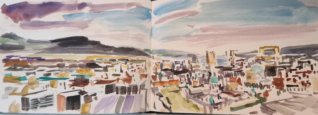 Skyline of Belfast city in my sketchbook #norniron