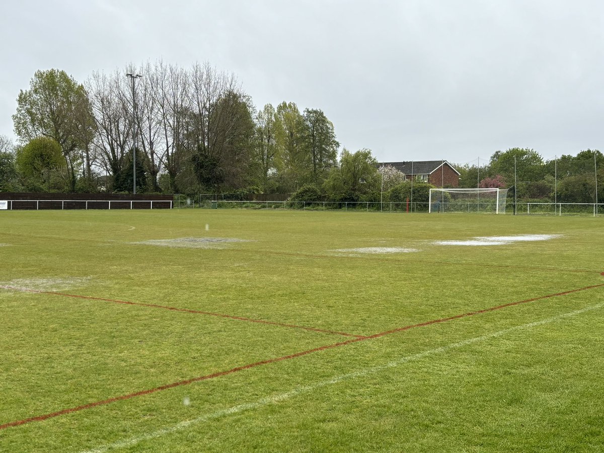 Unfortunately today’s scheduled county cup finals have been postponed due to a waterlogged pitch.