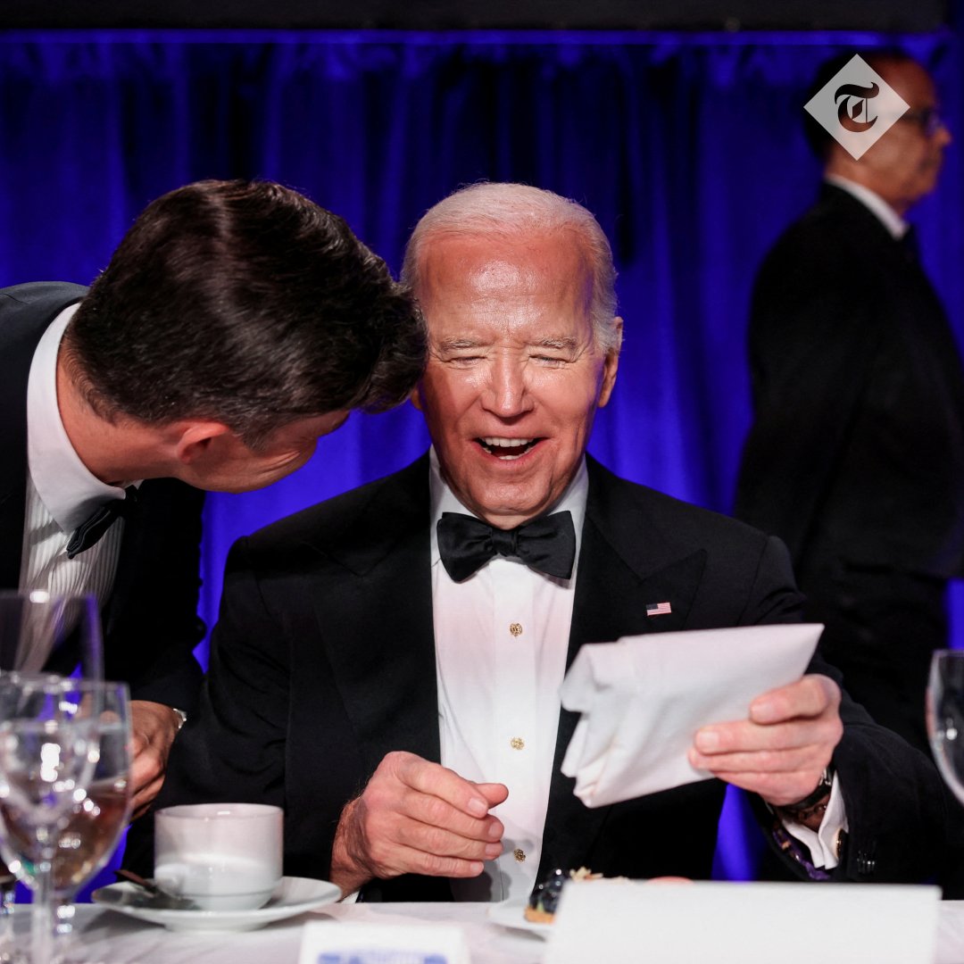 🔴 Chants of ‘shame on you’ greeted guests at the annual White House media dinner. Despite the Gaza protesters outside, Joe Biden made no mention of Israel’s ongoing war in his speech. Read the full story here👇 telegraph.co.uk/us/politics/20…