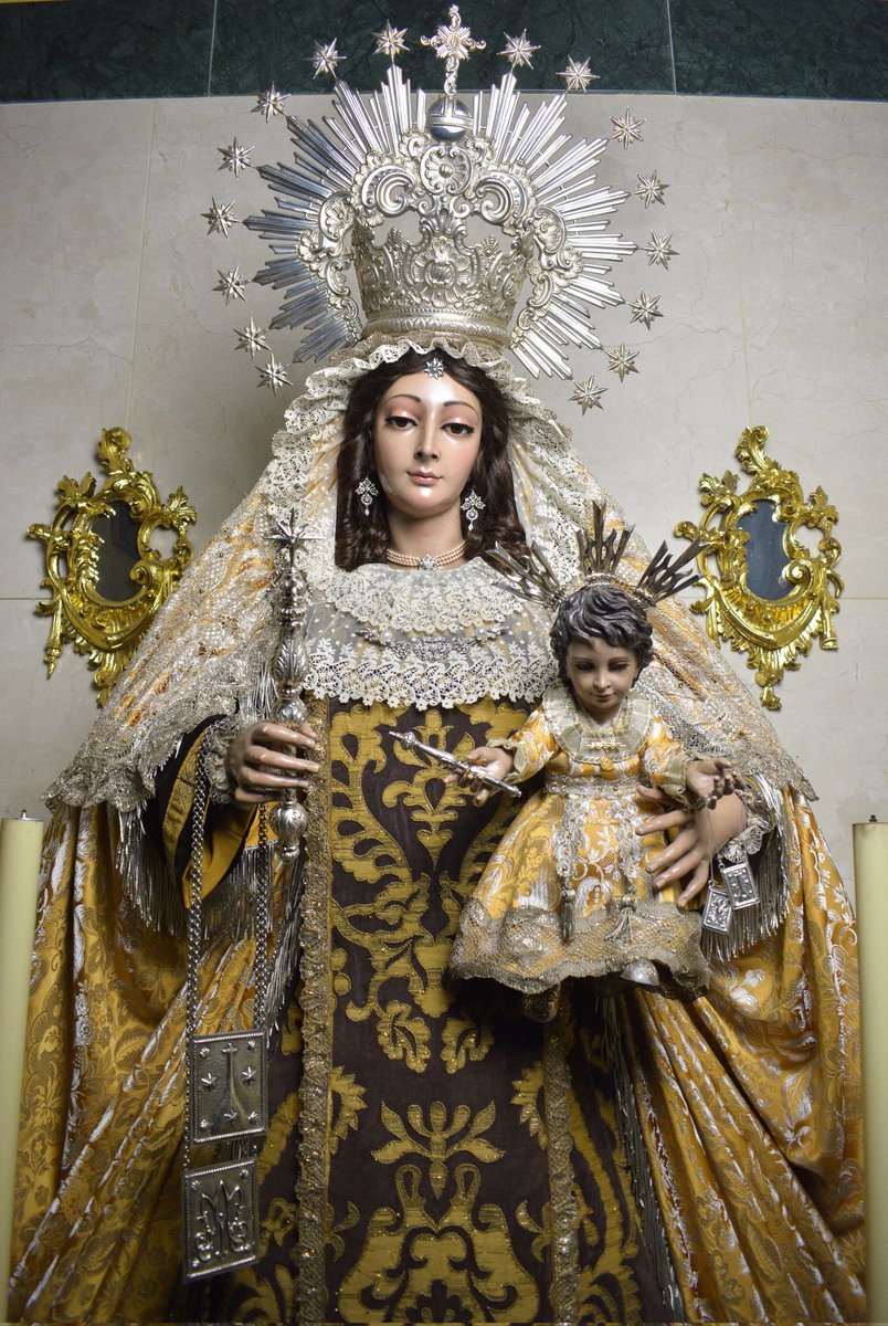 Así se encuentra Nuestra Señora del Carmen. Foto: @Carmen_SLeandro #TDSCofrade #TDSActualidad