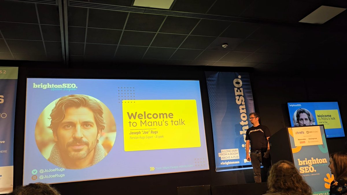 No #BrightonSEO has been more fun than this :) Second time on stage for me, first for Daniel 😀
