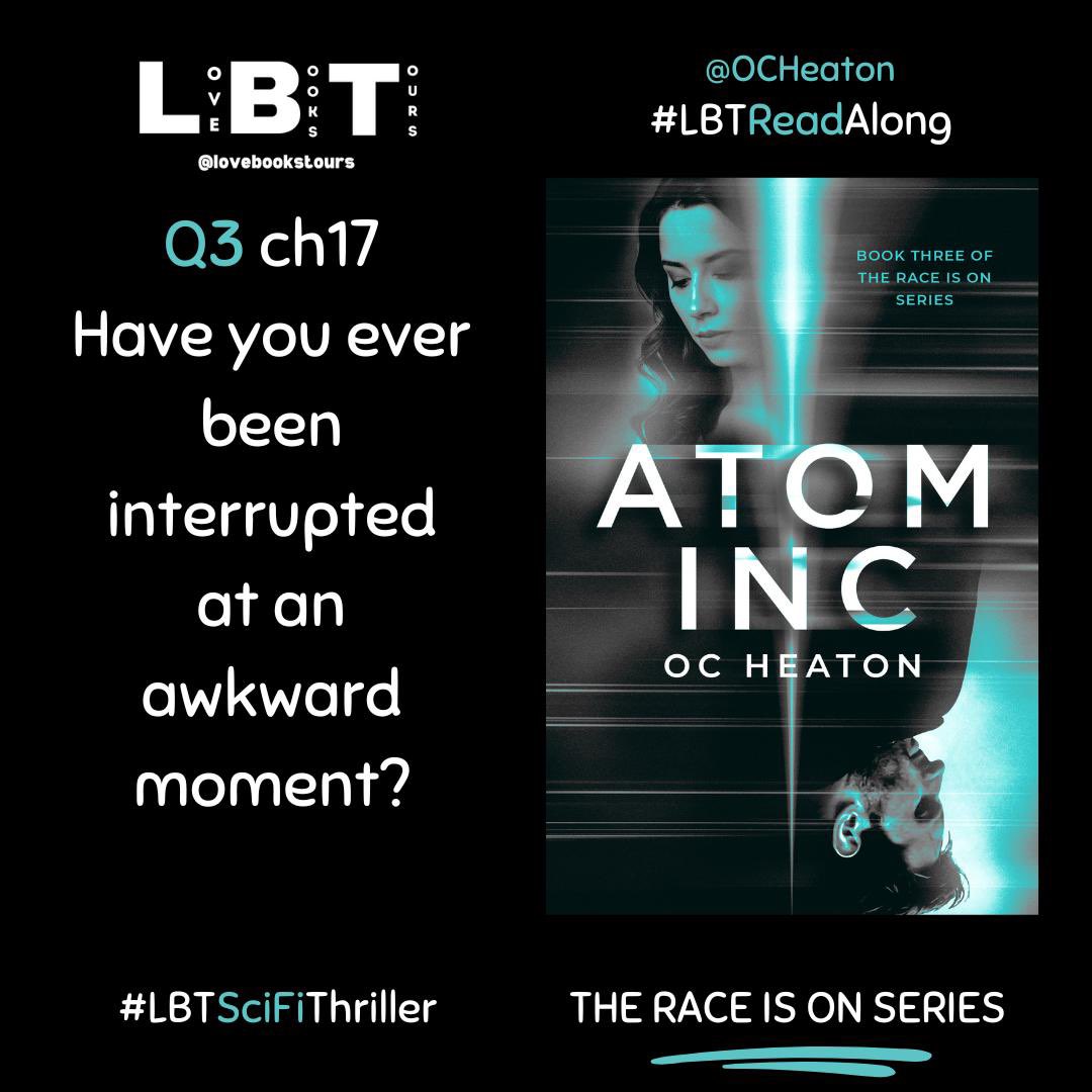 Readalong for Atom Inc by OC Heaton . Here Q3 I am not sure to be honest I can’t remember. But I if I had depending what it is I would probably be embarrassed @OCHeaton  @lovebookstours  #Ad  #LBTCrew #Bookstagram #Thriller #SciFi