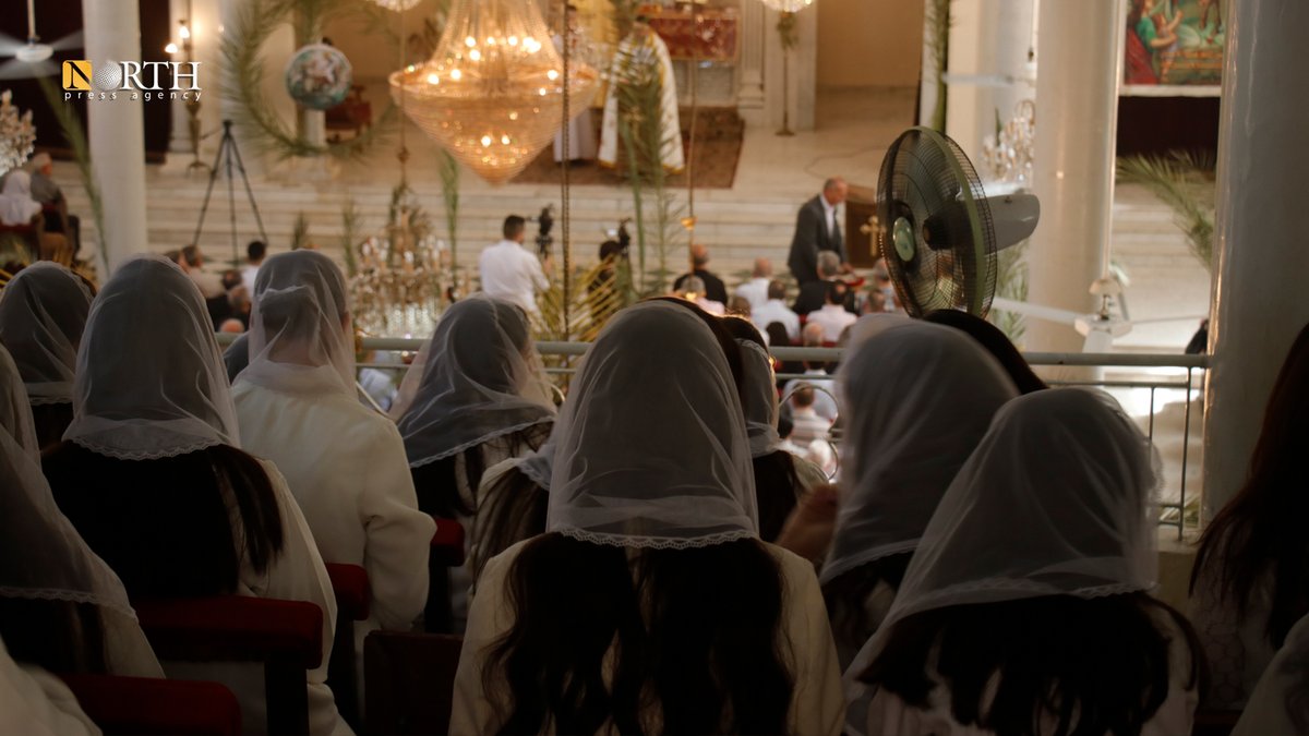 Christians in the city of Qamishli, #NE_Syria celebrate #Palm_Sunday.
#Qamishli - Nalin Ali – #North_Press