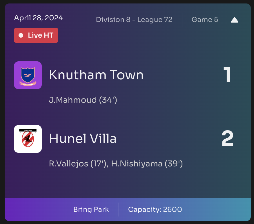 HunelVilla's tweet photo. Hiroto Nishiyama's fantastic free kick is the difference between the sides at the break. https://t.co/U0yiaFnhFI