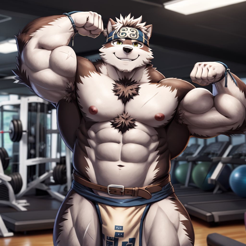 🎨: @teren0894 POV: Horkeu flexing his muscles after workout at the gym. (Do you wanna roleplay or chat me, please go into the Discord or WhatsApp right now if you're bored. I am so exhausted right now. I should take a break. Have a nice day and stay safe.)