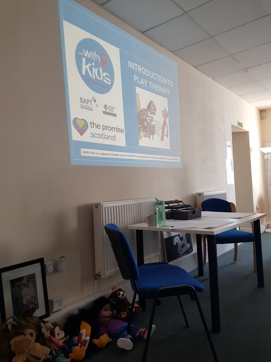 Intro to Play Therapy at @withkidsscot yesterday! A fantastic workshop that sent me home with a lot to ponder. My take-away is that in early years settings we need to talk less when children are engaged. Let them do what they innately know to do. #earlyyears #playtherapy