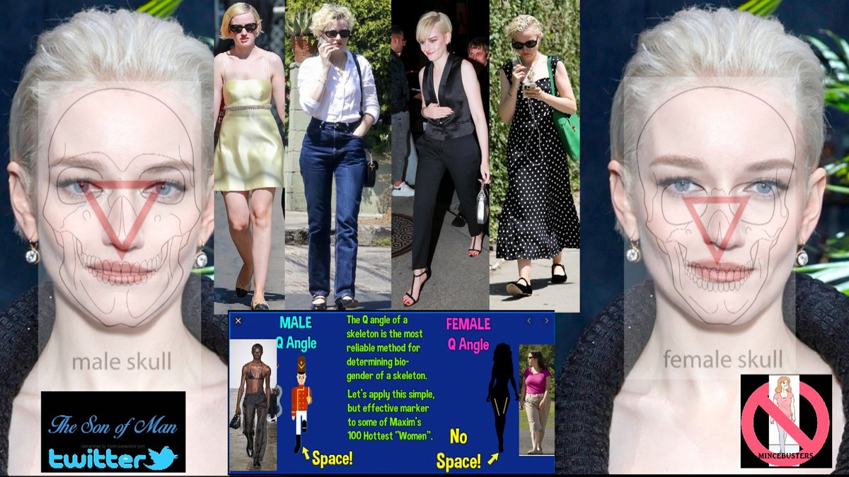 Julia Garner fails the Forensic tests/Bio male skull/ 4x the MALE gait/straight legs/knees together/feet forwards/with a SPACE/but Fanx for playing CSi with me #forensics #CSI #EGI                                                
   ~ Its ALL of them ..No Exceptions