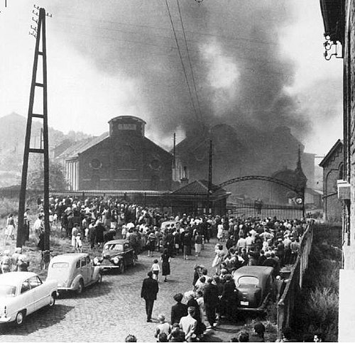 On International Workers Memorial Day - recalling the Marcinelle mining disaster of 1956; the deadliest day in the history of Belgian coal mining. Fire swept through the pit, claiming 262 lives, of whom 136 were Italian guest workers. One English miner was also among the dead.