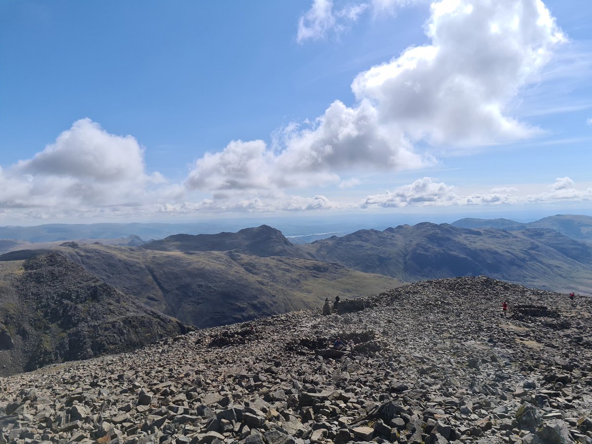 On a clear day, #scarfellpike #charitywalk #justgiving