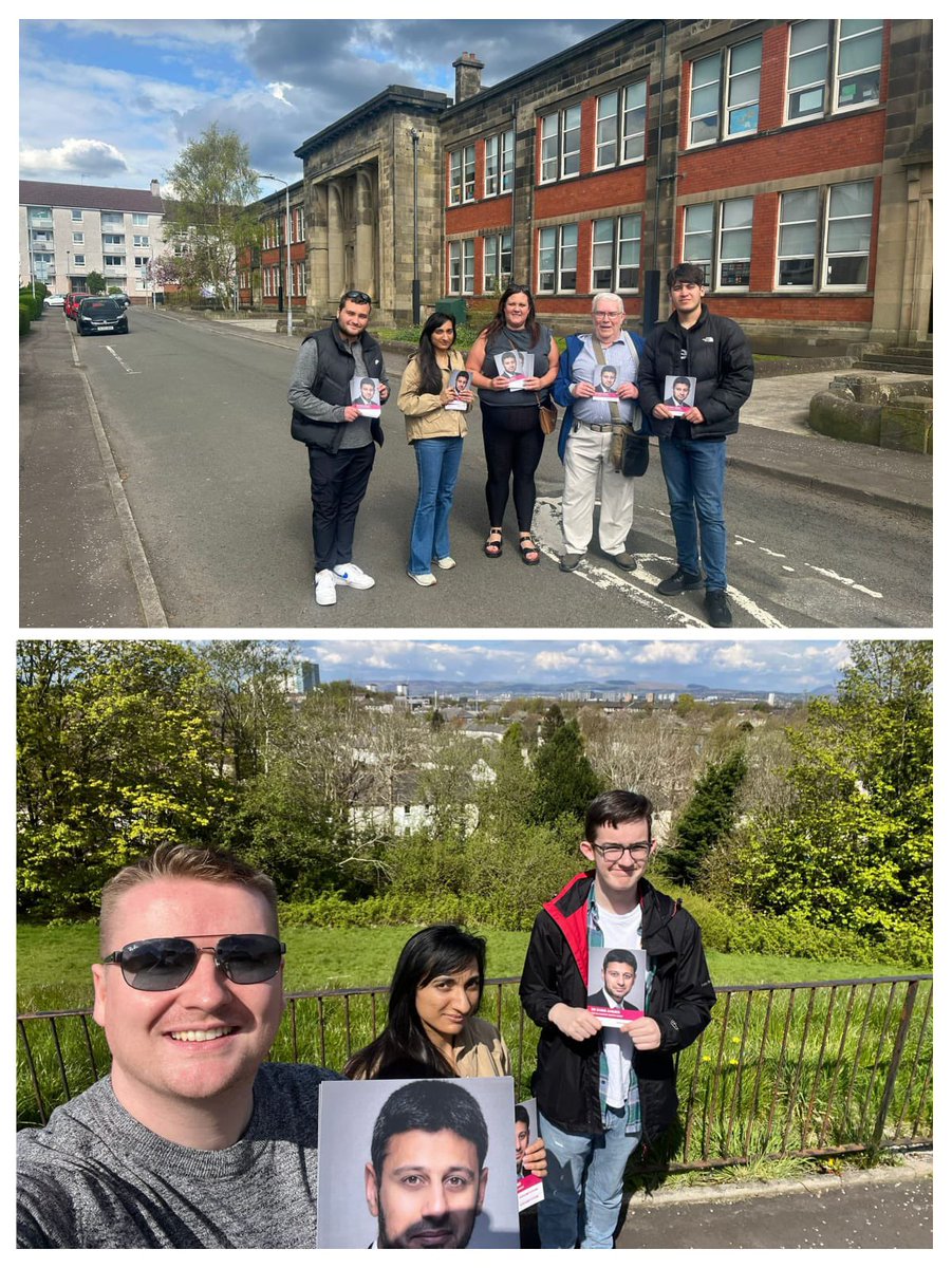 Another week in politics and another week of both the Tories and the SNP making a mess of it - that’s what people on the doors were saying when I was out for Glasgow South West candidate @zubirahmed yesterday! We need change, we need a GE now! 🌹