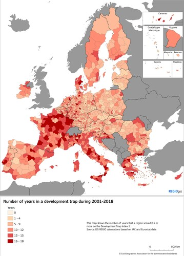 The inhabitants of regions that are trapped in a cycle of low #employment and #productivity dynamism, and slow #growth relative to their performance in the past and to their country and European peers, are veering toward greater #Euroscepticism. doi.org/10.1080/001300…